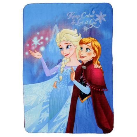Disney Frozen Anna & Elsa Snow Flakes Fleece Blanket £4.69